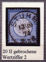 Briefmarken Deutsches Reich Plattenfehler 1872-1945 - Raritäten für Briefmarken-Sammler
