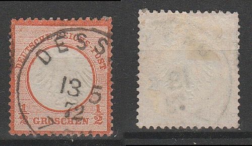 Briefmarke Deutsches Reich Mi. Nr. 3 o