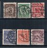 Briefmarken Deutsches Reich Mi. Nr. 338 - 343 o