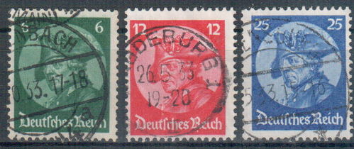 Deutsches Reich Mi. Nr. 479 - 481 o / 481 geprüft