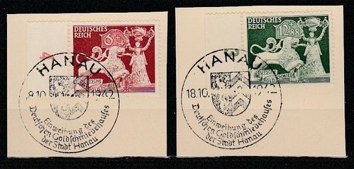 Deutsches Reich Mi. Nr. 816 - 817  Briefstück