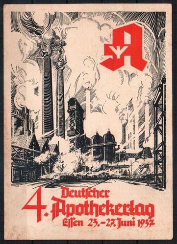 Sonderkarte zum 4. Deutschen Apothekertag 1937
