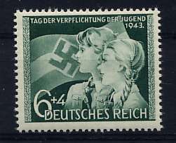 Briefmarke Deutsches Reich Mi. Nr. 843  **