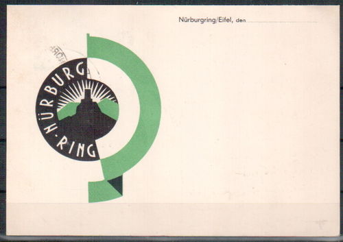 Propagandakarte Nürburgringrennen mit Mi.Nr. 697 SST
