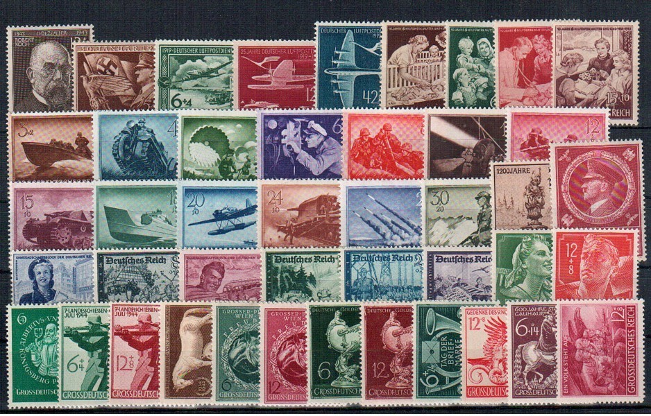 888-893 Postkameradschaft 1944 Briefmarken für Sammler Goldhahn Deutsches Reich Nr