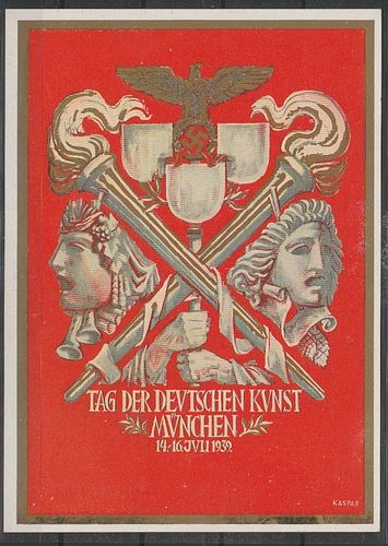 Propaganda Postkarte Deutsches Reich Haus der Deutschen Kunst