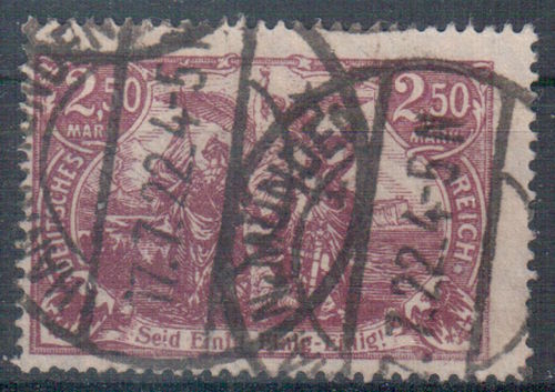 Briefmarke Deutsches-Reich Mi. Nr. 115 c gestempelt - geprüft -