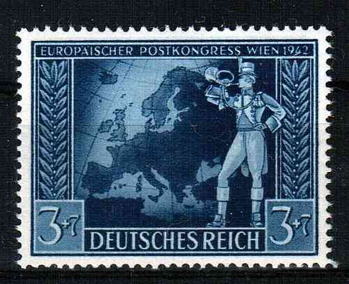 Briefmarke Deutsches Reich Plattenfehler Mi. Nr. 820 f 5 nach Schantl **