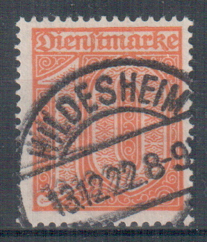 Deutsches-Reich Dienstmarken Mi. Nr. D 65 o / geprüft