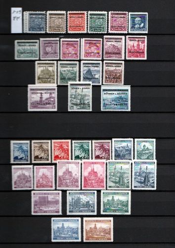 DR Briefmarken Böhmen & Mähren Komplette Sammlung POSTFRISCH Selten TOP