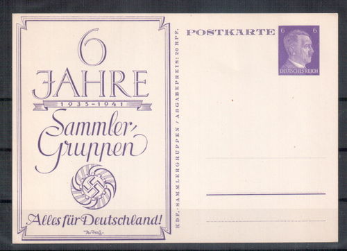 PP-156-C3 6 Jahre Sammlergruppen - Tag der Briefmarke 1942