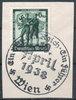 Deutsches Reich Mi. Nr. 663 Briefstück SST Wien