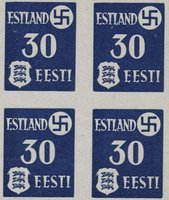 Estland Besetzungsausgabe Briefmarken Deutsches Reich 1941-1944 philatelistische Leckerbissen