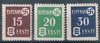 Deutsche Besetzungungsausgabe - Briefmarken Estland Michel Nr. 1-3 y** postfrisch