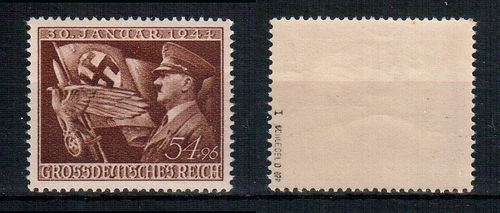 Deutsches Reich Plattenfehler Mi. Nr. 865 I ** I geprüft