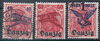 Briefmarken Freie Stadt Danzig Nr. 50 - 52 gestempelt
