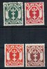 Briefmarken Freie Stadt Danzig Nr. 108 - 111 postfrisch