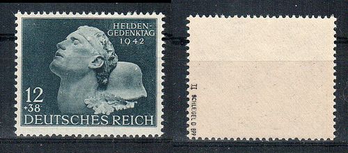 Deutsches Reich Plattenfehler Mi. Nr. 812 PF II ** / geprüft