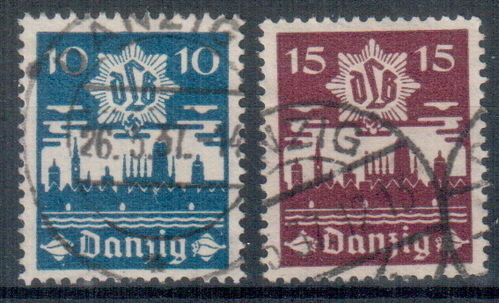 Briefmarken Freie Stadt Danzig Nr. 267 - 268 gestempelt