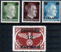 Kurland Besetzungsausgabe Briefmarken Deutsches Reich spannendes Gebiet