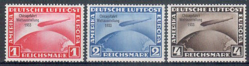 Briefmarken Deutsches Reich Mi. Nr. 496 - 498 * ungebraucht