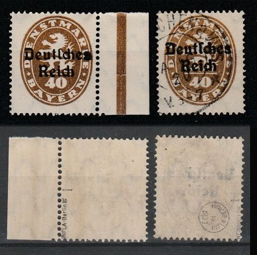 Deutsches-Reich Dienstmarken Mi. Nr. D 39 PF I  **/ o geprüft