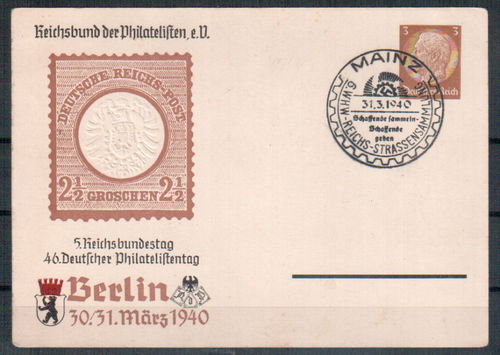 PP-122-C110-01 46. Deutscher Philatelistentag 1940 SST