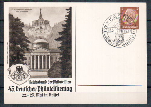 PP-122-C121-01 43. Deutscher Philatelistentag 1937 SST