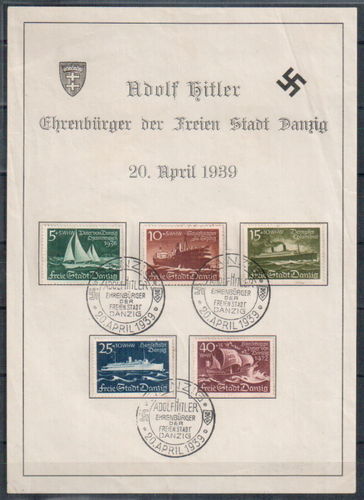 Propagandablatt Freie Stadt Danzig Nr. 284 - 288 mit SST