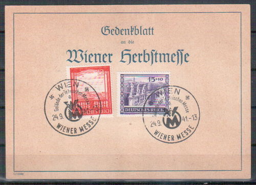 Deutsches Reich Mi. Nr. 804 - 805  Gedenkblatt