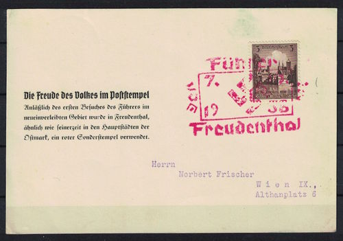 Deutsches Reich MI.Nr.: 665 EF mit seltenen SST Freudenthal