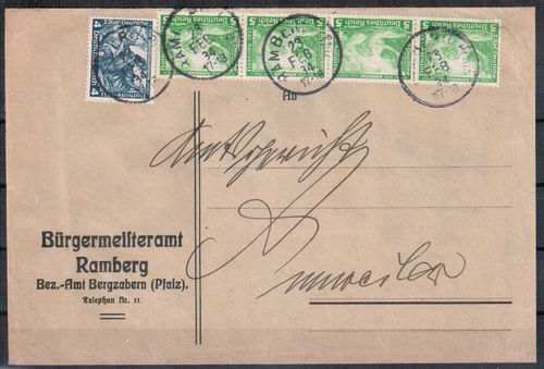 Fernbrief Deutsches Reich MI.Nr.: 501 MIF