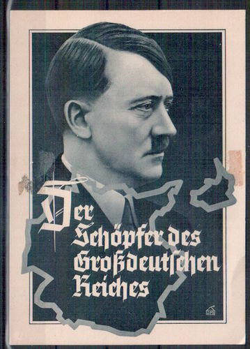 Seltene Porträtkarte Adolf Hitler