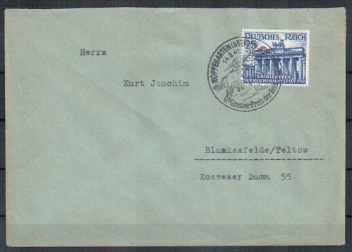 Fernbrief Deutsches Reich MI.Nr.: 803 EF