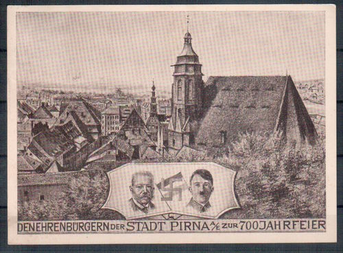 Propagandakarte 700 Jahrfeier der Stadt Pirna