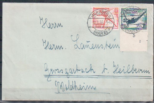 Fernbrief Deutsches Reich MI.Nr.: 612 MIF