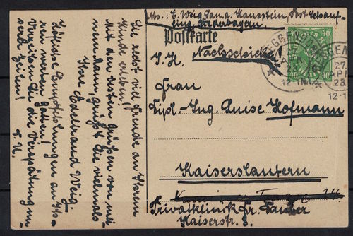 Postkarte Deutsches Reich Mi.Nr.: 232 EF